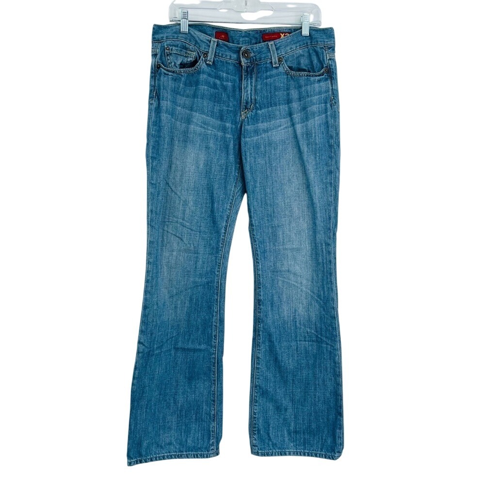 X2 Denim Boot Cut Jeans Womens 10 31 Blue Relaxed Fit Medium Wash Mid Rise